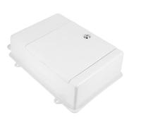 EXQUIMEUBLE Buzón Colgante de Pared Blanco con Cerradura, Resistente Lluvia, Caja de Almacenamiento para Correos y Dispositivos de Carga, Adecuado para Oficina y Uso Exterior