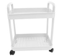 EXQUIMEUBLE Carro de Almacenamiento Estante Rodante Multifuncional para Cocina y Carrito Auxiliar Organizador de Espacio para Dormitorio y Oficina
