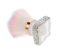 EXQUIMEUBLE Cepillo Limpiador De Manicura Rosa Transparente 1 Unidad Plumero De Cepillo De Uñas Esponjoso Pincel Para Polvos De Uñas Acrílicas Herramienta Para Cuidado y Limpieza