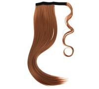 EXQUIMEUBLE Extensión de Coleta Sintética Rizada Postizo Ligero y Cómodo con Diseño Envolvente Fácil de Usar para Fiestas y Ocasiones Especiales Color