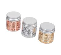 EXQUIMEUBLE Frascos de Lámina de Uñas Brillantes para Decoración de Arte de Uñas Escamas de Purpurina Nail Art Foil para Manicura DIY Material Seguro y Fácil Aplicación