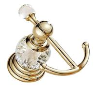 EXQUIMEUBLE Gancho de Pared Dorado de Acero Inoxidable, Perchero Largo para Toallas y Abrigos, Gancho Resistente para Baño, Cocina y Armario, Colgador Multipropósito para Organización