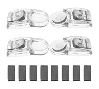 EXQUIMEUBLE Hebilla de Gafas de natación Negro 4 Piezas plástico con Cierre a presión Accesorio para Gafas de natación Ajuste rápido