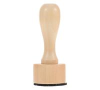 EXQUIMEUBLE Herramienta para Mezclar Tinta y Sello de Uñas Diseño de Sujeción de Almohadilla, Madera Beige, Evita Contacto Directo Químicos, Adecuado para Pintura y Dibujo