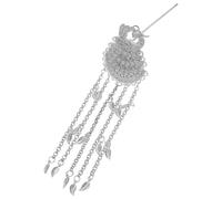 EXQUIMEUBLE Horquilla De Pavo Real Horquilla Japonesa Para El Pelo Pinza Para El Pelo Hanfu China Con Palo Moño Chino Horquilla Japonesa Para El Pelo Horquilla China Con Borla Colgante