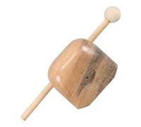 EXQUIMEUBLE Instrumento de Percusión de Madera para Juguete Educativo de Desarrollo Rítmico de Tambor Compacto y Ligero con Baqueta para Casa y Escuela