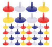 EXQUIMEUBLE Marcadores de Bola de Golf de Plástico Duradero de 18mm 50 Piezas Redondos Accesorios para Marcar Posición en Terreno de Golf Color Aleatorio