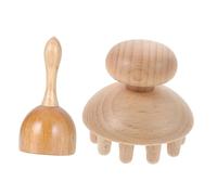 EXQUIMEUBLE Masajeador De Madera Multifuncional Para Drenaje y Maderoterapia Forma Ergonómica Para Masajes Faciales y Corporales Para Uso Casa y Alivio Muscular