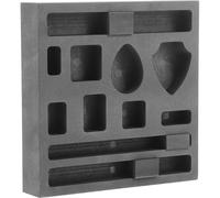 EXQUIMEUBLE Molde para Lingotes de Grafito 11 Ranuras, Conductividad Térmica Alta, Molde para Fundición de Metal en Procesos de Joyería Artesanal