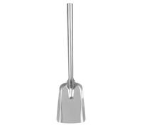 EXQUIMEUBLE Pala de Hierro Gruesa para Limpiar Cenizas y Carbón Mango Cómodo, Herramienta Resistente para Estufas y Chimeneas Hogar