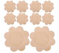 EXQUIMEUBLE Parches de Tela Adhesivos para Acupuntura, Color Piel, Diseño en Flor de 8 Pétalos, 30 Unidades, Transpirable y Elástico para Uso Diario y Terapias Alternativas