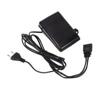 EXQUIMEUBLE Pedal Eléctrico para Máquina de Coser Negro Diseño de Tres Clavijas, Material Abs y Cable de Alimentación, Accesorio Multifuncional para Uso Doméstico