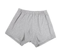 EXQUIMEUBLE Ropa Interior Reutilizable para Hombre Calzoncillos Abiertos Laterales de Suave Cómodos para Cuidado de Incontinencia y Rehabilitación Postoperatoria Talla Gris