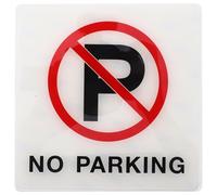 EXQUIMEUBLE Señal Acrílica de No Estacionar Fácil de Transportar y Almacenar para Lugares Públicos y Centros Comerciales de 15x15 Cm