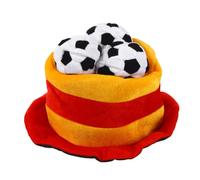 EXQUIMEUBLE Sombrero de Fútbol Ventilado para Aficionados Gorra Transpirable con Diseño de Balón Ligero y Cómodo para Fiestas y Celebraciones Selección Española