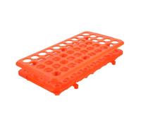 EXQUIMEUBLE Soporte Para Tubos De Ensayo De Posiciones Con Almohadilla De Silicona Organizador Plástico Para Laboratorio Para Muestras De Sangre y Gestión Hospitales