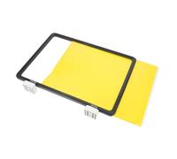 EXQUIMEUBLE Tablero Indicador Magnético de Almacén A4 Marco Negro, Señal de Guía para Estantes y Clasificación, Etiqueta Multipropósito para Organización Industrial y Logística