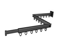 EXQUIMEUBLE Tendedero De Ropa Plegable De Pared Tendedero De Ropa De Metal para Pequeños como Baño o Pasillo Función De Rotación y Fácil Instalación