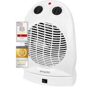 Exquisit Calefactor HL 32027 we | 2 niveles de calor (1000/2000 W) | Nivel frío (modo ventilador), color blanco | calefacción, protección contra caídas y sobrecalentamiento