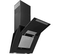 Exquisit® Campana Extractora Cocina, 60Cm, Capacidad de Extracción máx 311 [M³/h], Color Negro, Consumo 44 kWh/año, 3 Niveles de Potencia, Rumorosidad 54 dB(A).