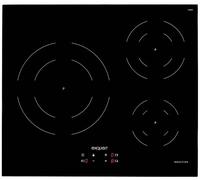 Exquisit EKI 630 - Placa de Inducción 60 Cm 3 Zonas Touch Control Negra