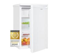 Exquisit Frigorífico KS16-4-E-040E Blanco | Capacidad útil de 109 l | Blanco | Refrigeración | Compartimento para Verduras | Compacto | Congelador | Luz LED