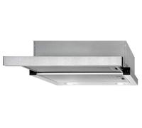 Exquisit FSH 61-8C - Campana Telescópica 60 Cm 2 Velocidades LED Clase B 300 m3/h Acero Inox