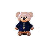 Exquisita alcancía de cerámica con forma de oso grande