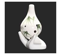 Exquisita Ocarina de boca larga, llave Alto C de seis agujeros, Ocarina de 6 agujeros con cordón, instrumento de ocarina (4)