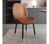 Exquisita silla de comedor de mariposa con respaldo alto con patas de metal, silla lateral acolchada gruesa para cocina y sala de estar, elegante silla cambiadora de pañales para comedor y dormitorio