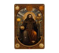 Exquisitas Cartas del Tarot El Papa Y La Salvación Letrero De Estaño Decoración Pared Muestra Placa Divertida Carteles De Pared De Metal para Hogar Cerveza Bar 20X30Cm