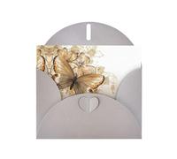 Exquisitas tarjetas de vacaciones de papel perlado floral con mariposa, tarjetas de cumpleaños, adecuadas para Navidad, día de San Valentín, aniversario de boda y tarjetas de invitación de fiesta.