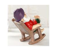 Exquisite Craftsmanship, Garden Gnome Statue with Durable Design, Funny Gnome Figurine for Lawn Patio Ornament, Resin Material, UV Resistant Coating