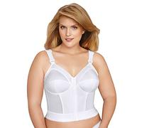 Exquisite Form 5107530 Brasier Largo con Soporte de Espalda y Postura Totalmente Adelgazante con Cierre Frontal, Blanco, 95E