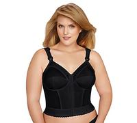 Exquisite Form 5107530 Brasier Largo con Soporte de Espalda y Postura Totalmente Adelgazante con Cierre Frontal, Negro -, 95E