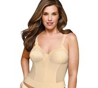 Exquisite Form Sujetador Largo Cierre Espalda, Opaco, Beige, 100B para Mujer