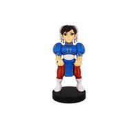 Exquisite Gaming - Cable guy Chun Li, soporte de sujeción y carga para mando de consola y/o smartphone de tu personaje favorito con licencia de Street Fighter, Producto con licencia oficial