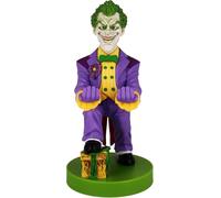 Exquisite Gaming Cable Guys: DC Comics - Joker, Estatua de PVC de 8 Pulgadas de Alto, Licencia Oficial, Soporte para Controlador/teléfono móvil/Videojuegos, Incluye Cable de Carga de 4 pies