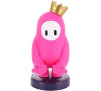 Exquisite Gaming Cable Guys Fall Guy - Soporte para teléfono y Controlador | Figura oficial de PVC rosa de 8.5 pulgadas con corona, base pesada resistente para PS5, Xbox Series X y la mayoría de