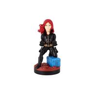 Exquisite Gaming Cableguys Figura para videojuegos Marvel Black Widow, traje negro, accesorio para soporte de mando o smartphone, cable USB incluido, 20 cm