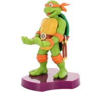 Exquisite Gaming: Holdems: TMNT - Michaelangelo - Soporte para Auriculares y teléfono, Cable Guys, Mini coleccionables con un Giro, Figura de Tortugas Ninja Mutantes Adolescentes