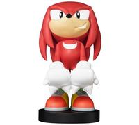 Exquisite Gaming: Knuckles Cable Guys Soporte para teléfono móvil y Controlador, Incluye un Cable de Carga de 6 pies, Estatua de PVC Resistente, Base Resistente