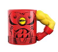 Exquisite Gaming Meta Merch Taza de café y té, 12 Ounces, Cerámica, Rojo, amarillo, 340 g