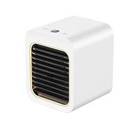 Exquisito Aire Acondicionado portátil Pantalla Digital Agregar Agua Ventilador eléctrico USB Enfriador para Exteriores Mini Acondicionado para el hogar Confort Enfriamiento silencioso (Entrada USB