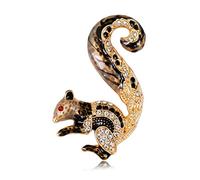 Exquisito broche de ardilla con diseño de animal, para banquete, bufanda, solapa, joyería, fiesta, mochila, insignia, decoración, Avat, Talla única, como se describe, como se describe