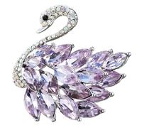 Exquisito broche de pájaro de moda, elegante ramillete de ropa, joyería de regalo para personas de moda, talla única, como se describe