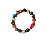 Exquisito dije de animal colorido con cuentas de cristal, accesorios elegantes para riqueza y fortunas, 10mm, como se describe