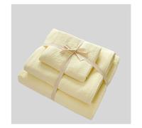 Exquisito Funda Nórdica De Color Liso, Juego Algodón Lavado Suave Y Ligero, Adecuado for Todas Las Estaciones, con Cierre Cremallera Lazos En Esquinas Ropa de cama(Lemon Yellow,200*230cm-4pcs)