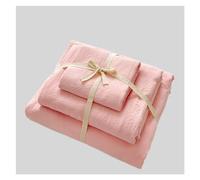 Exquisito Funda Nórdica De Color Liso, Juego Algodón Lavado Suave Y Ligero, Adecuado for Todas Las Estaciones, con Cierre Cremallera Lazos En Esquinas Ropa de cama(Elegant Pink,200*230cm-4pcs)