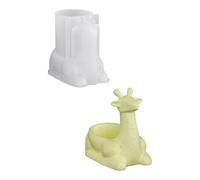 Exquisito molde de silicona con forma de ciervo, herramienta de manualidades de ajuste rápido para macetas artísticas, artículos decorativos, molde de fabricación en forma de ciervo